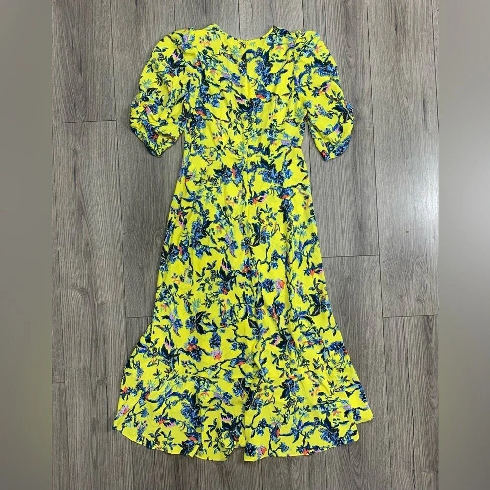 DIANE VON FURSTENBERG Tati Dress in Fauna Toile‎ Early Light Size 6